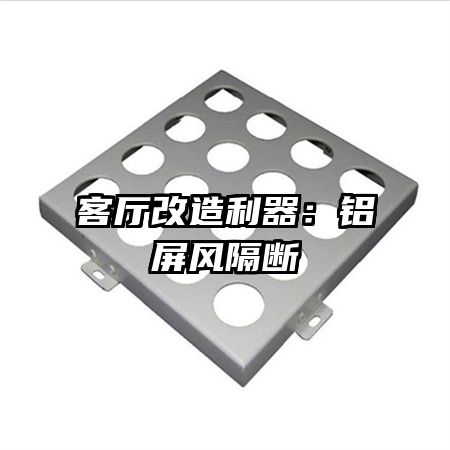 客厅改造利器:铝屏风隔断